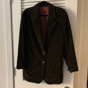 Vintage Green Corduroy J.Crew Blazer